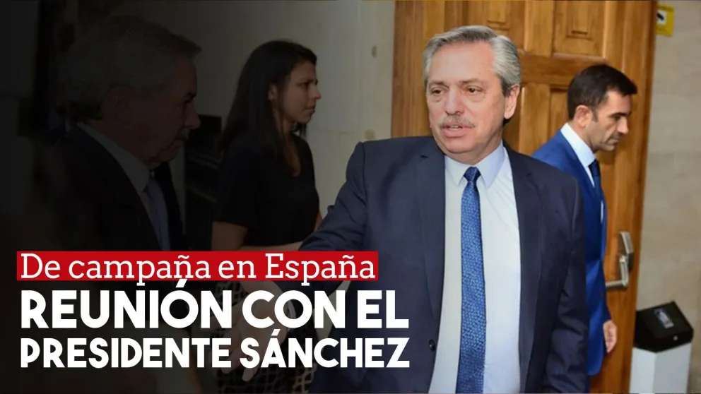 Alberto Fernández se reunió con el presidente Sánchez en la Moncloa