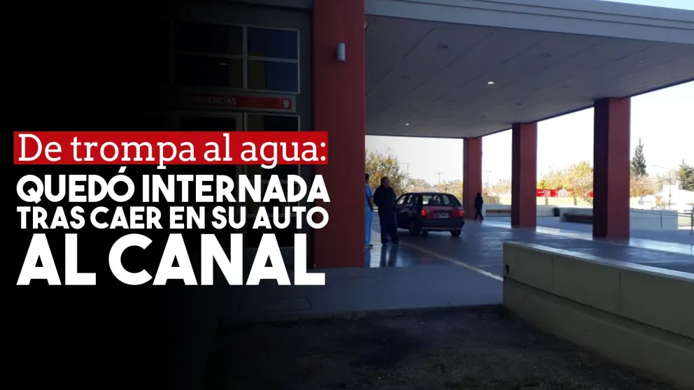 Dos hermanos cayeron a un canal tras perder el control del auto