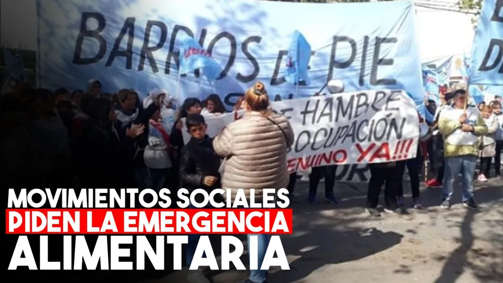 Movimientos sociales marchan en San Juan para pedir por la emergencia alimentaria