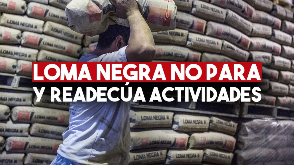 La planta de Loma Negra se concentrará en molienda y despacho de cemento