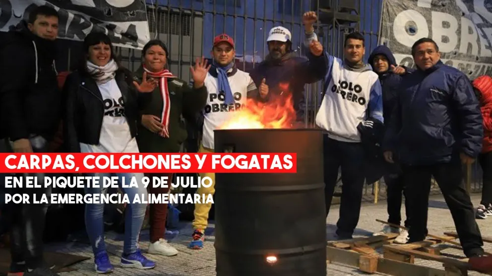 Tras 24 horas de acampe, los movimientos sociales liberaron la 9 de Julio