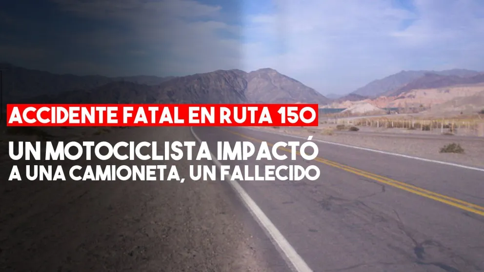 Trágico accidente de tránsito en Iglesia, falleció un motociclista