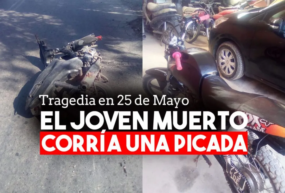 Confirmaron que el joven muerto en 25 de Mayo corría una picada