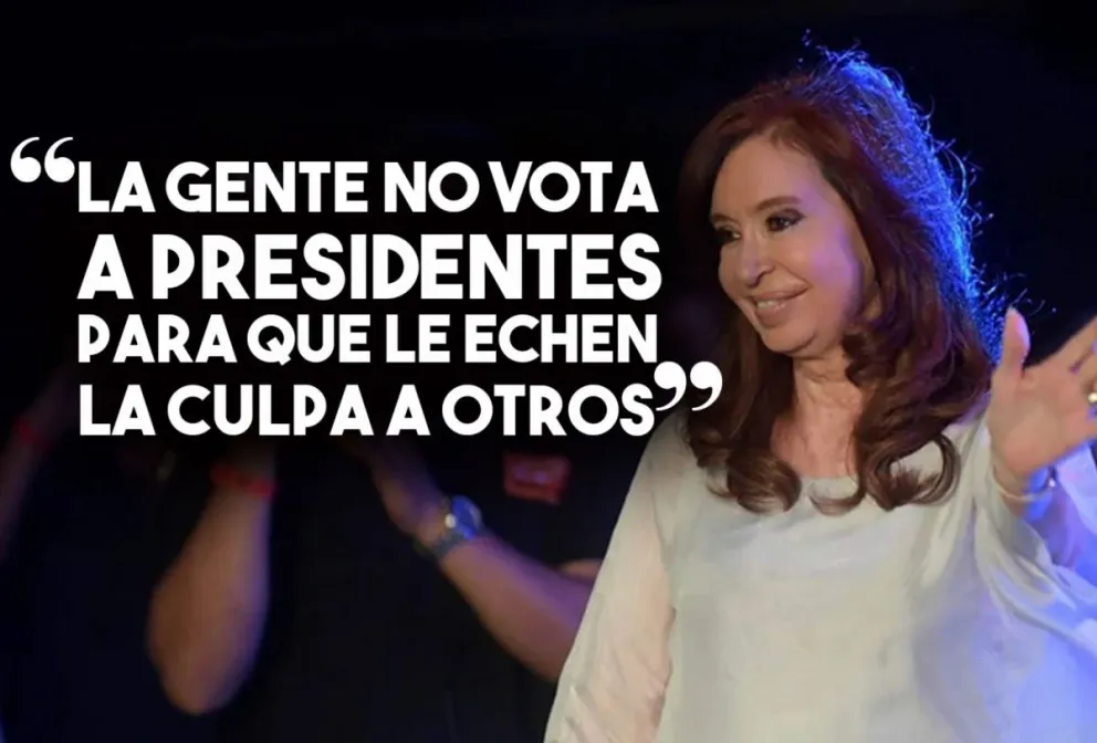 Cristina Kirchner inauguró la campaña: "La gente no vota presidentes para que le echen la culpa a otros"