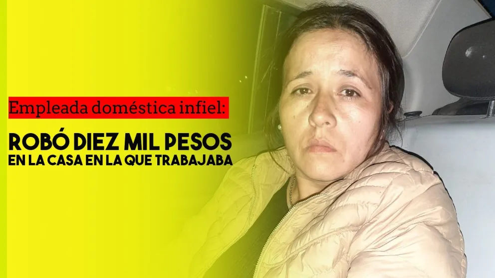 Empleada doméstica robó $10.000 de la vivienda en la que trabajaba