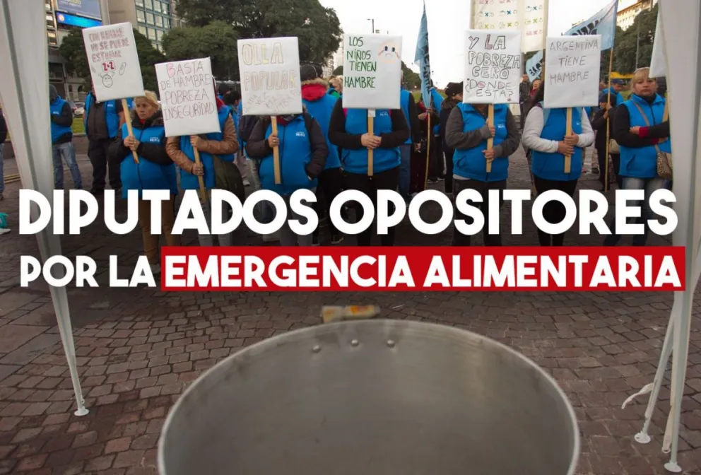 Emergencia alimentaria: la oposición presentará en Diputados un proyecto unificado