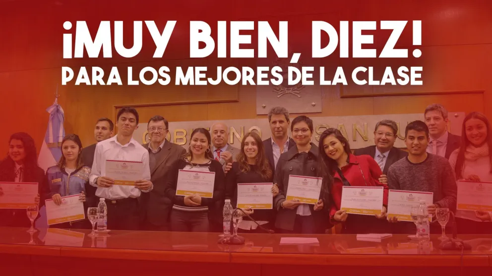 El esfuerzo al estudio y la satisfacción de ser reconocido en San Juan