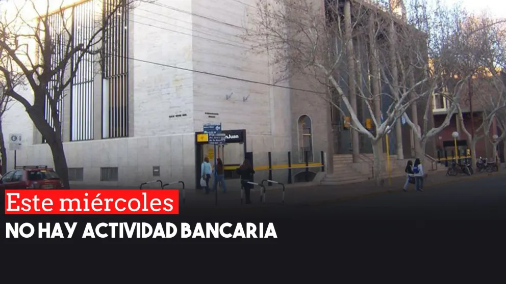 El miércoles no hay actividad bancaria