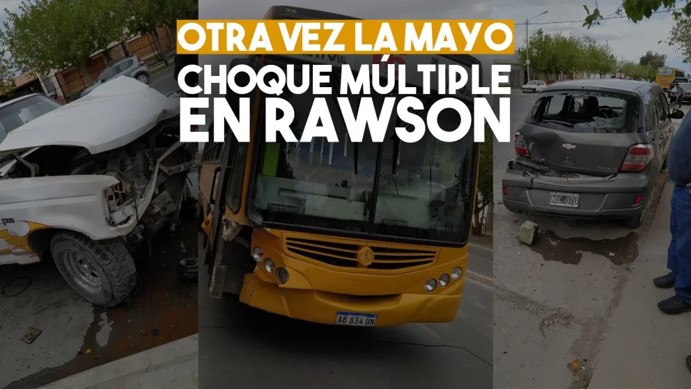 Un colectivo, una camioneta y un auto involucrados en un choque múltiple