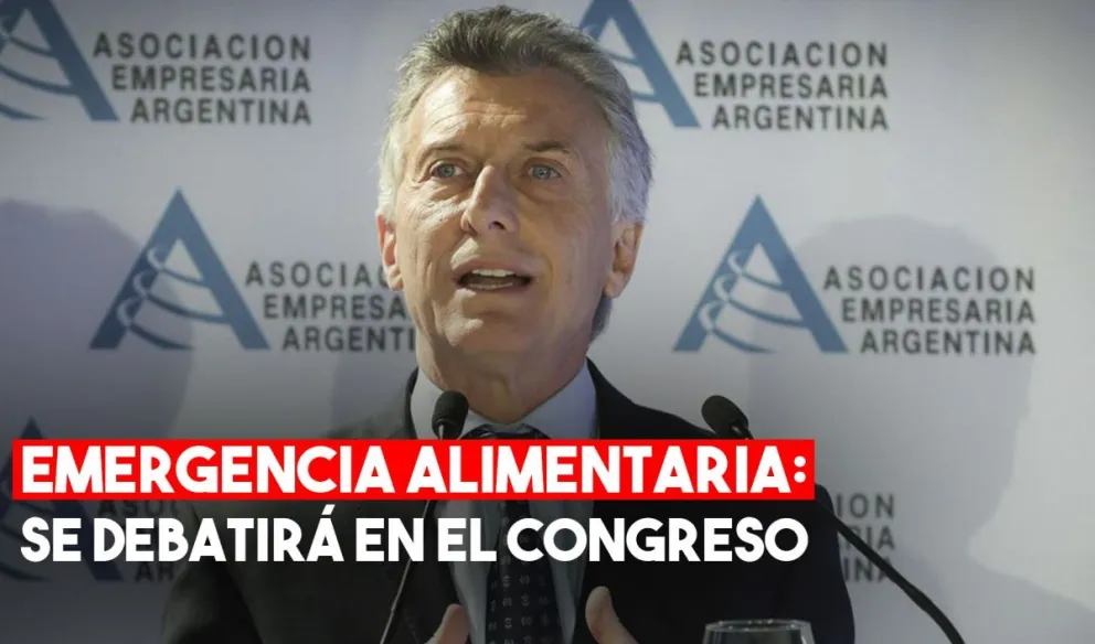 Emergencia alimentaria: ante la presión opositora, Mauricio Macri habilitó a sus legisladores a debatir en el Congreso