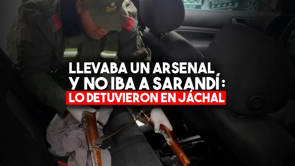 Viajaba armado y fue detenido en Jáchal