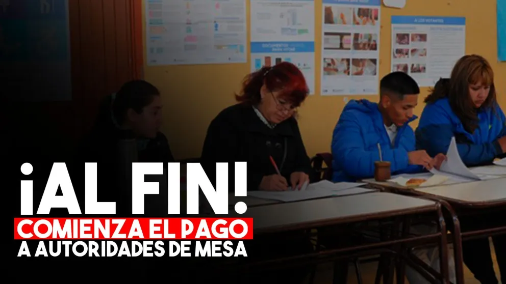 Elecciones: comienza el pago a autoridades de mesa