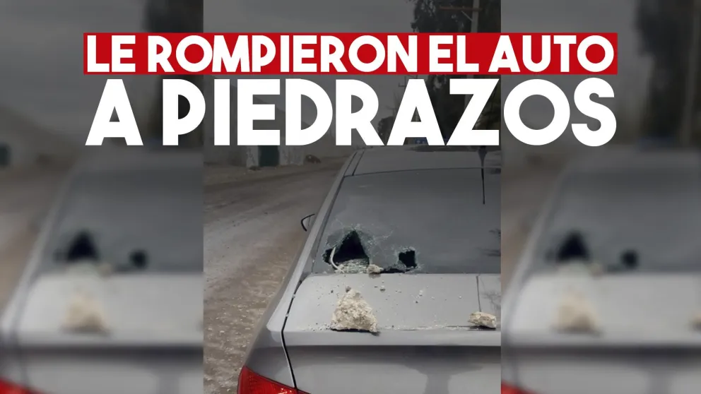 Denunció en las redes que le tiraron piedrazos en la megaobra de Ruta 40