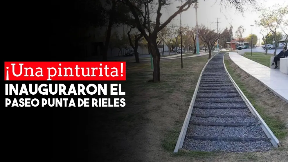 Nueva plaza en Rivadavia: inauguraron el Paseo Punta de Rieles