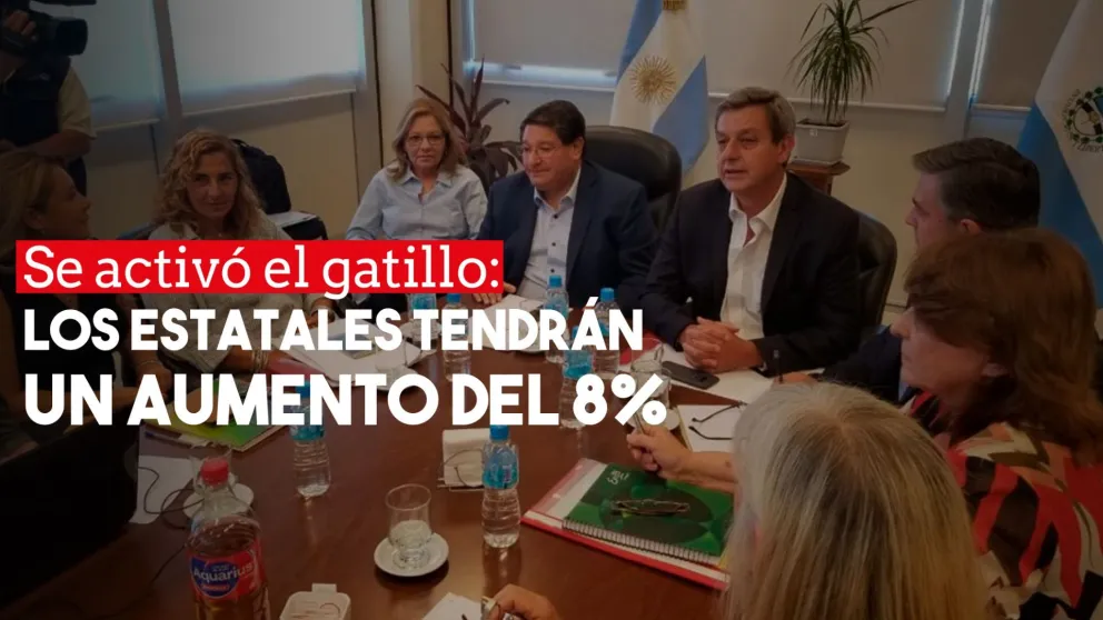 La inflación disparó la cláusula gatillo y habrá un aumento del 8% para los estatales