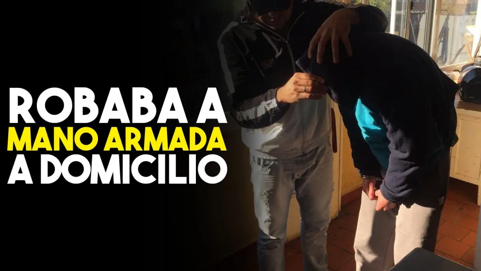 Es de Chimbas, robaba armado en Rawson: quedó detenido con un amplio historial