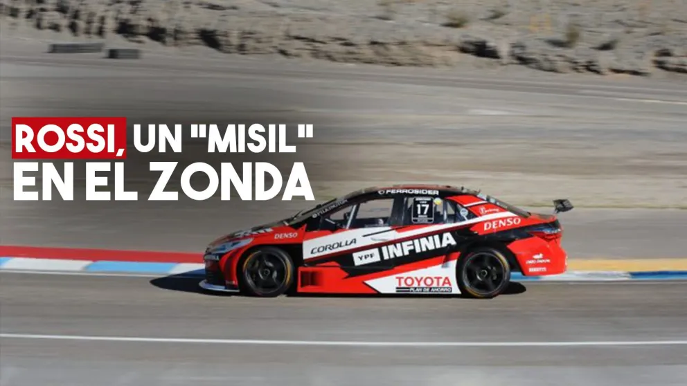 Rossi picó en punta y marcó referencia en el Zonda