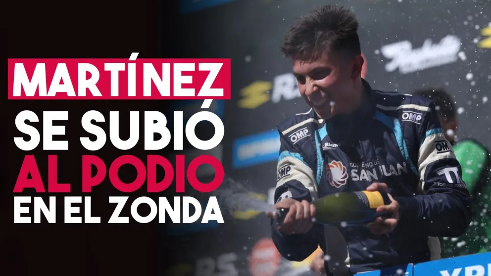 Tobías Martínez se subió al podio en El Zonda