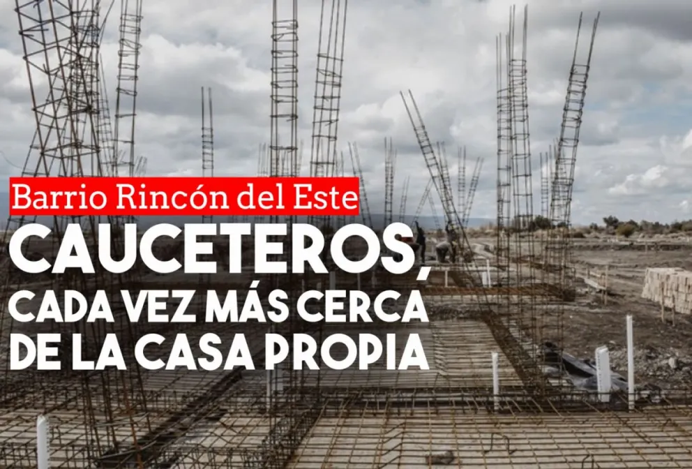 La construcción del barrio Rincón del Este en Caucete avanza a paso firme