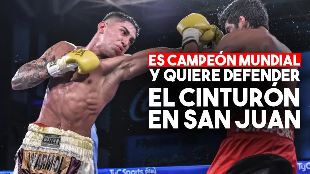 Uñac invitó a un campeón mundial de boxeo a defender su título en San Juan