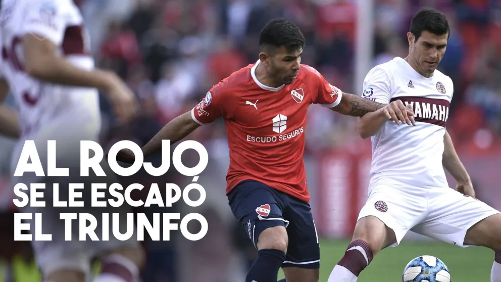 Independiente lo ganaba 2 a 0 pero Lanús se lo empató