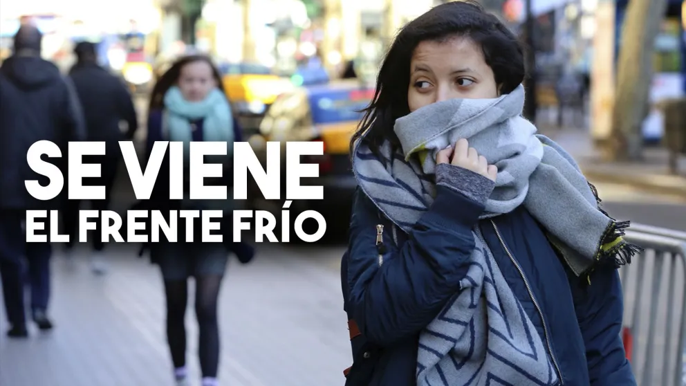 Alerta por la llegada de un frente frío para este lunes