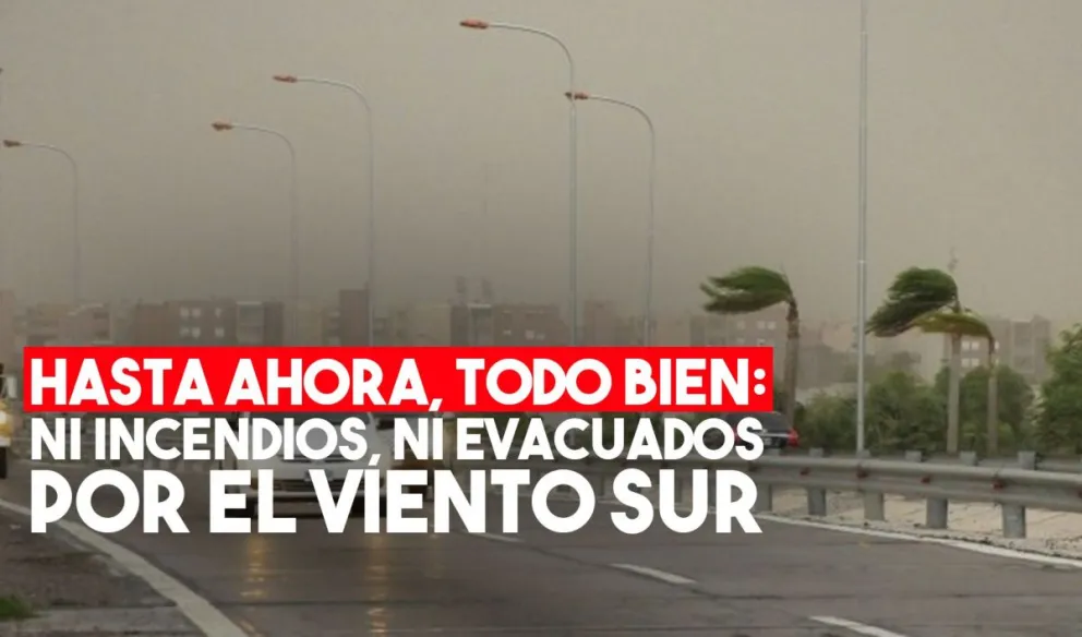 Hasta el momento, no se reportaron daños ni evacuados por el viento