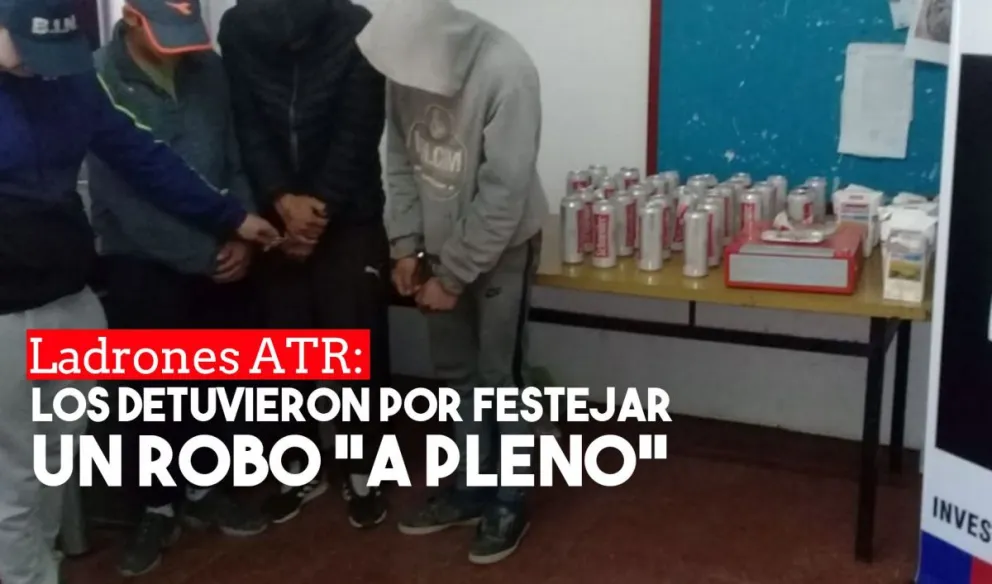 Robaron en un almacen, festejaron y los detuvieron