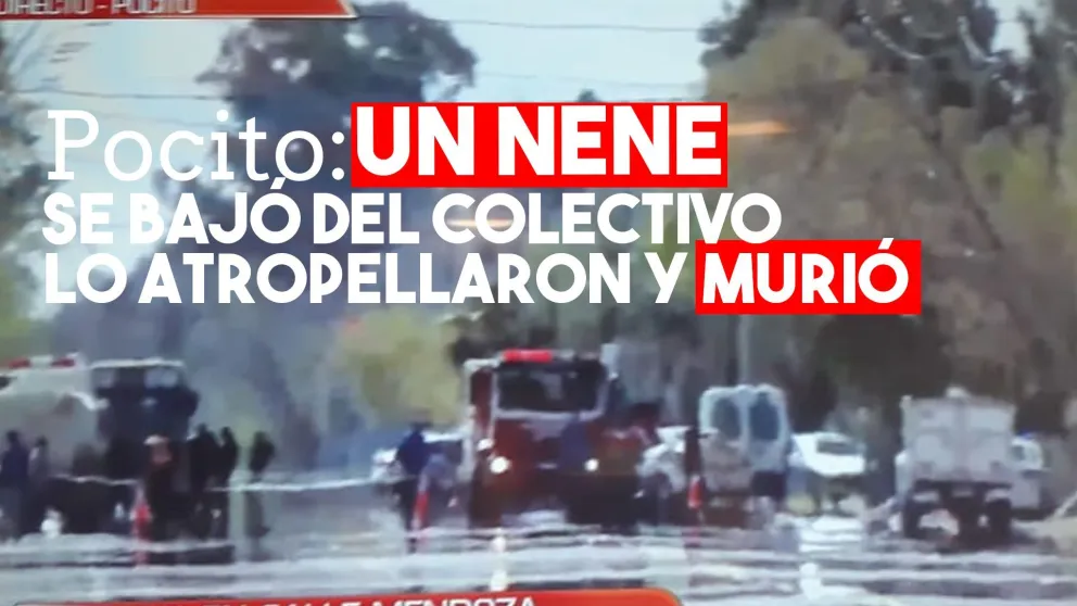 Pocito: un auto atropelló y mató a un nene que bajaba del colectivo