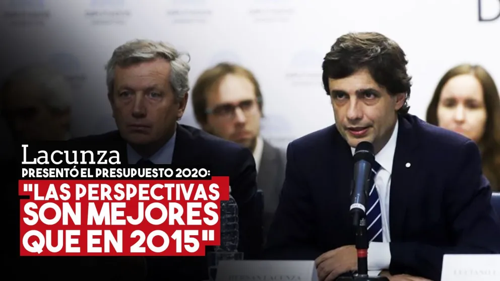 Lacunza presentó el Presupuesto 2020 en el Congreso