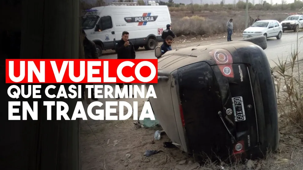Caucete: volcaron y terminaron hospitalizados