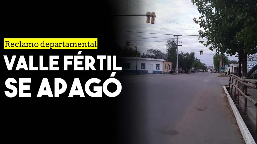 Vecinos de Valle Fértil apagaron las luces para reclamar por las boletas
