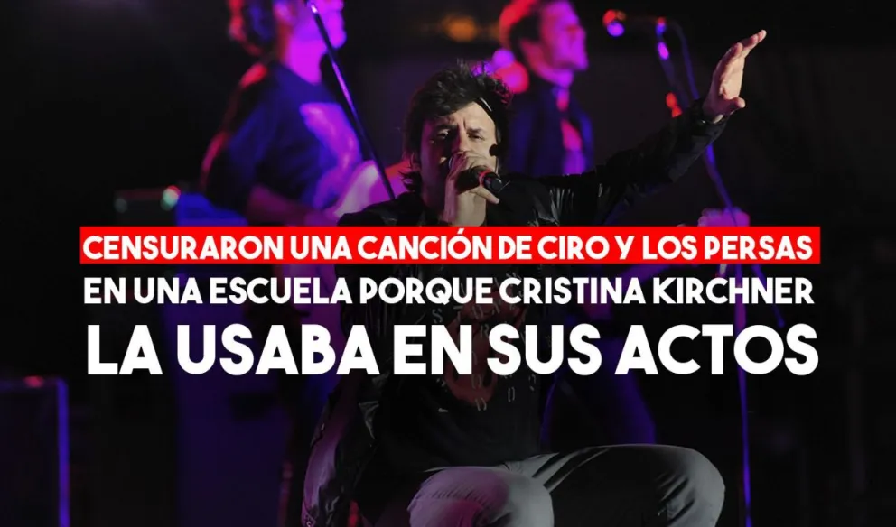 Prohibieron una canción de Ciro y Los Persas en un acto escolar