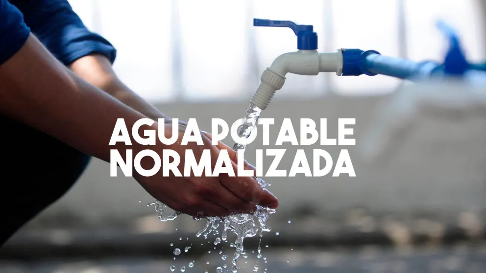 El servicio de agua potable ya se encuentra normalizado