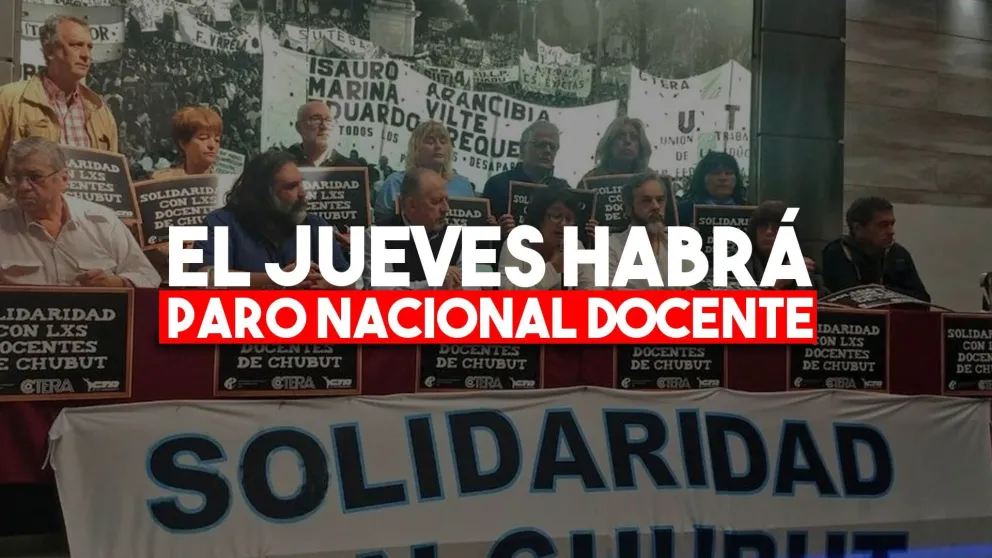 CTERA anunció un paro nacional para este jueves