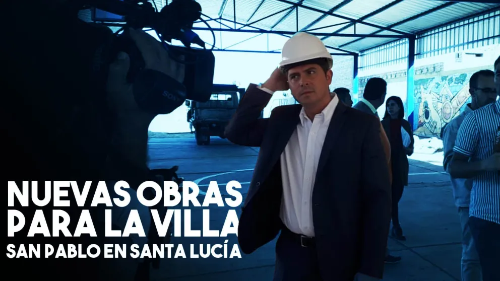 Orrego visitó las obras de la Villa San Pablo