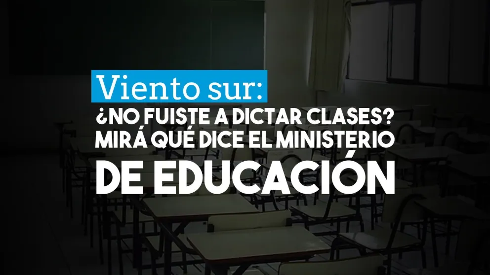 Los directores deberán evaluar la inasistencia de docentes por el viento