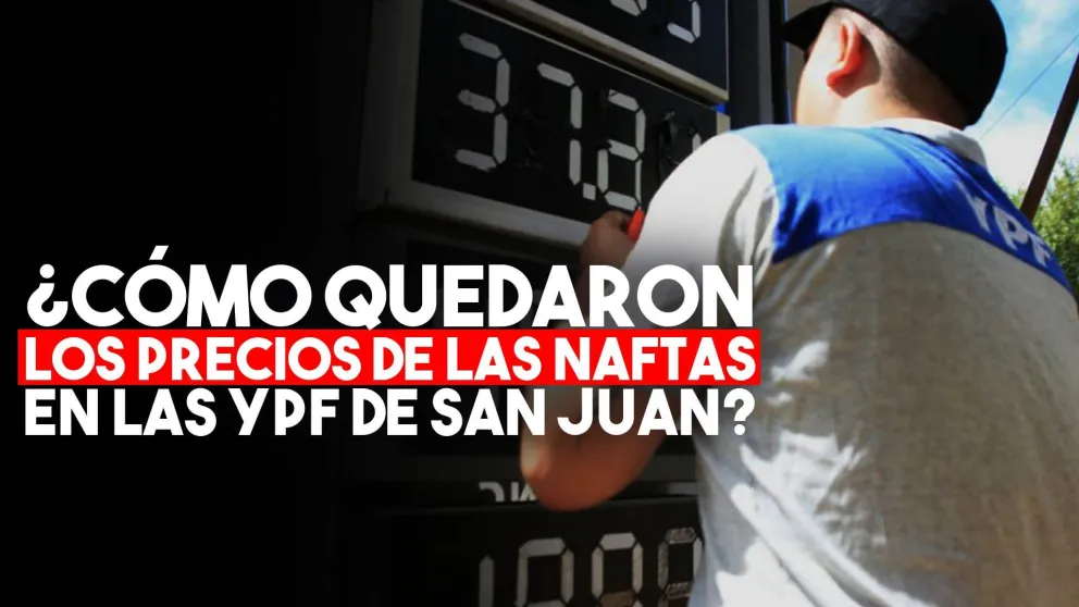 Estos son los nuevos precios de los combustibles en las YPF sanjuaninas