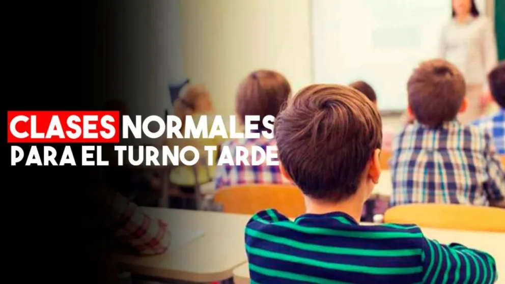 Clases normales para el turno tarde
