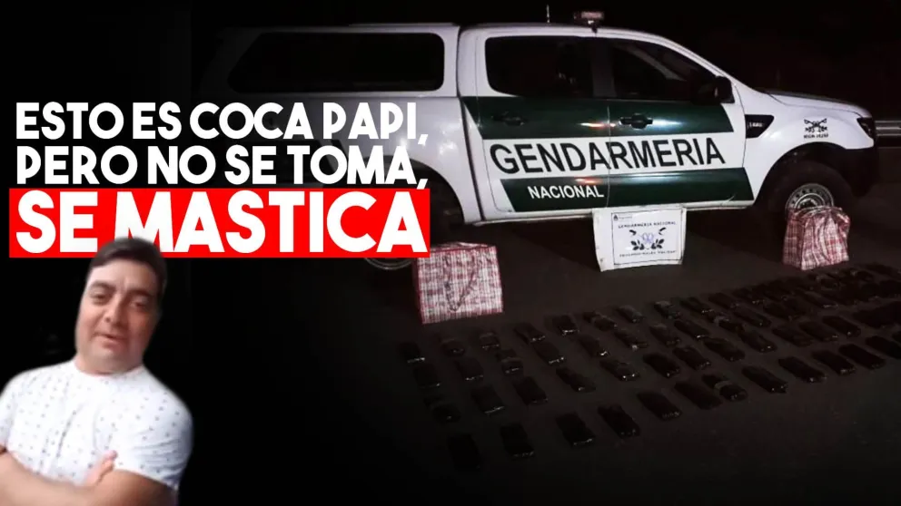 Incautaron 32 kilos de hoja de coca en Caucete