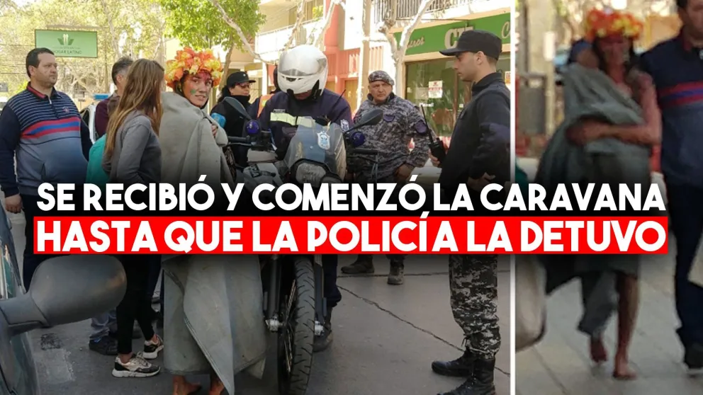 Otra vez lo mismo: festejaba su recibida y la policía la detuvo en pleno centro
