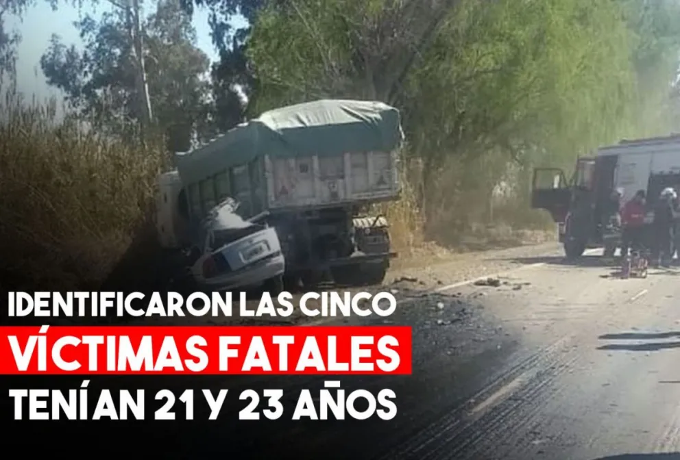 Identificaron a las cinco víctimas fatales del accidente fatal en Ruta 40