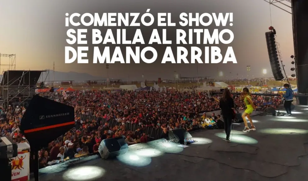 Mano arriba hace bailar a los sanjuaninos en el día de la primavera