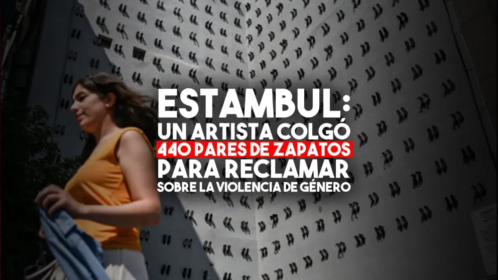 El artista gráfico que creó una obra de arte para concientizar sobre la violencia de género