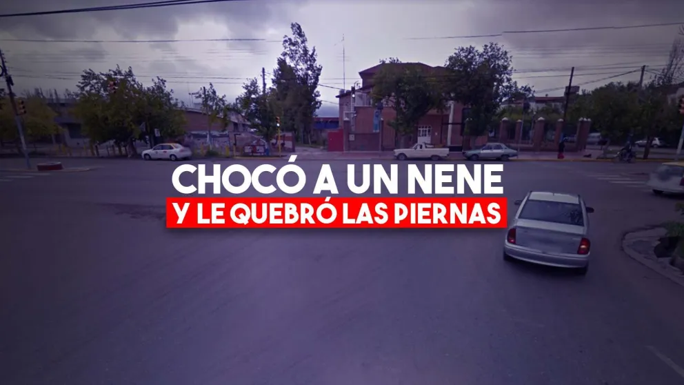 Chocó a un nene y le quebró las piernas