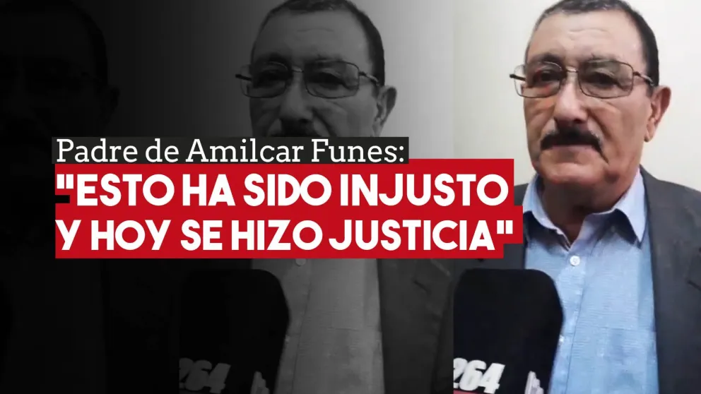 Padre de Amilcar Funes: "Esto ha sido injusto y hoy se hizo justicia"
