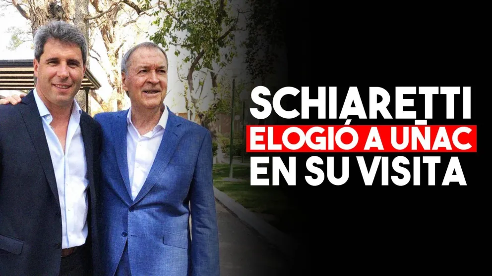 Juan Schiaretti: "Sergio Uñac tiene mucha capacidad, talento y  un gran futuro"