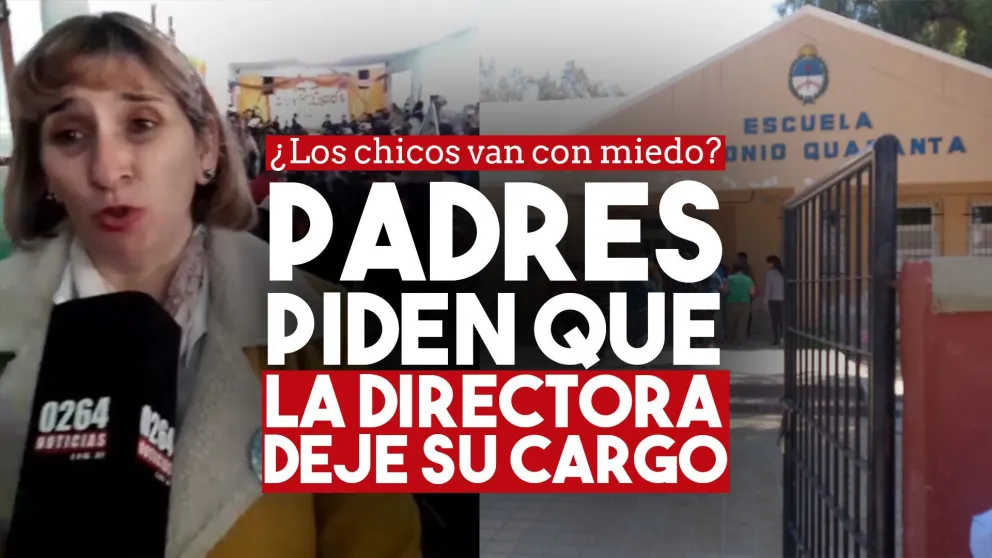 Jáchal: padres de escuela centenaria reclaman que la directora deje su lugar