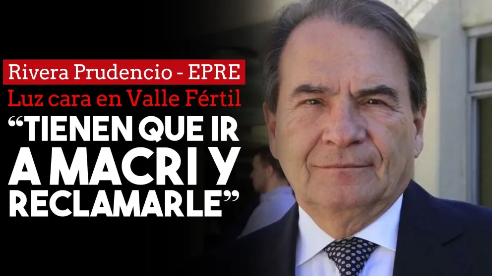 El presidente del EPRE tildó los reclamos de Valle Fértil como "campaña política"