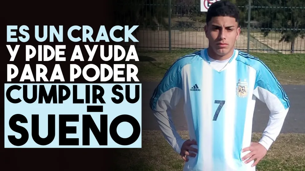 Es sanjuanino, es un crack y busca ayuda para poder jugar para Los Toros